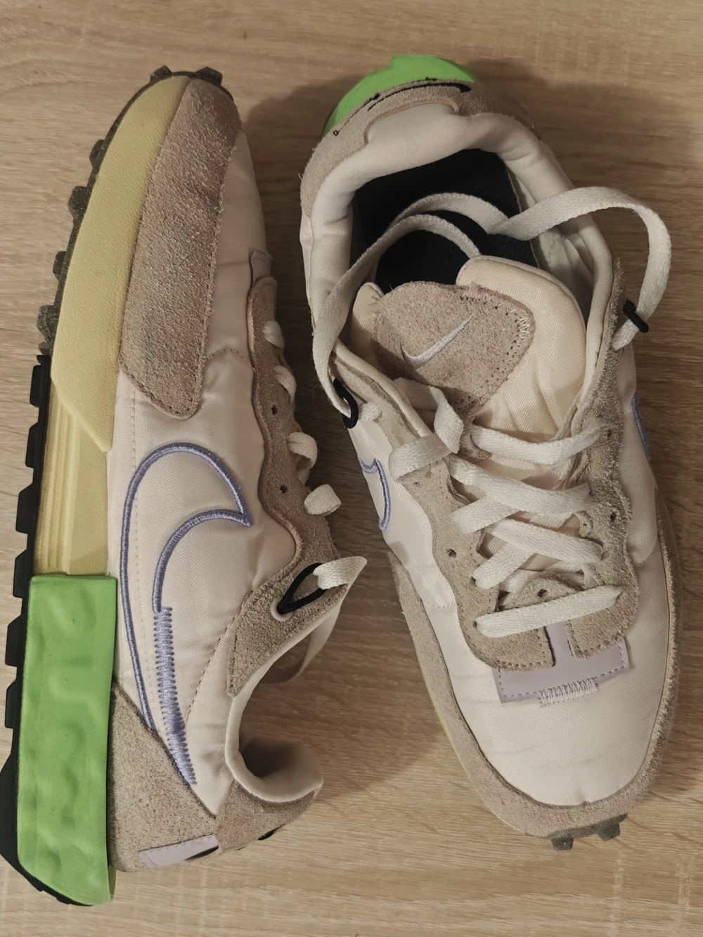 Nike Fontanka Waffle Lime Oxford Light Thistle Women’s Size 9 Sneakers